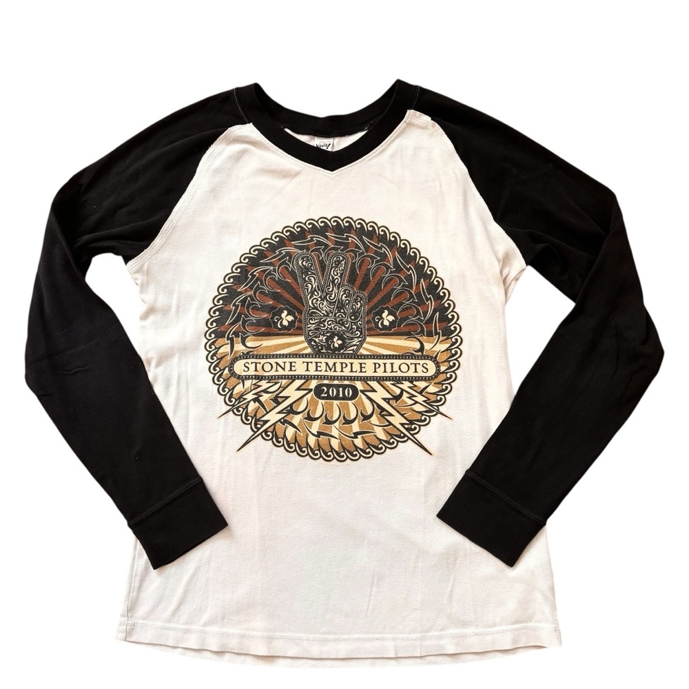 Stone Temple Pilots 2010 Raglan Long Sleeve Shirt Size Large Kavio Grunge Indie